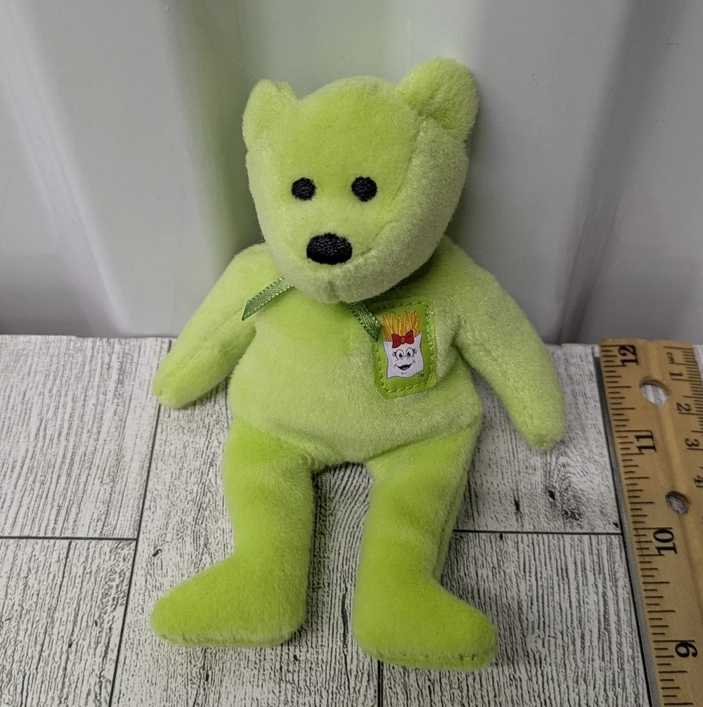 Ty Lime Green Stuffed Bear